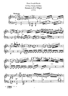 Sonate für Klavier Nr.40 in Es-Dur, Hob.XVI/25: Für einen Interpreten by Joseph Haydn