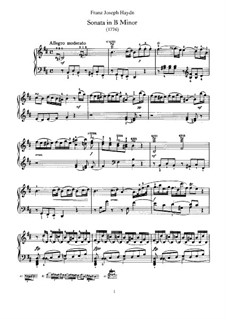 Sonate für Klavier Nr.47 in h-Moll, Hob.XVI/32: Für einen Interpreten by Joseph Haydn