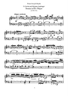 Sonate für Klavier Nr.51 in Es-Dur, Hob.XVI/38: Für einen Interpreten by Joseph Haydn