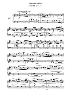 No.206-285: Nr.233-245 by Domenico Scarlatti