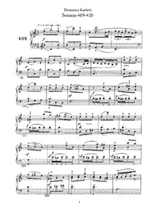 No.409-500: Nr.409-420 by Domenico Scarlatti