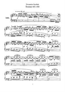 No.409-500: Nr.481-500 by Domenico Scarlatti