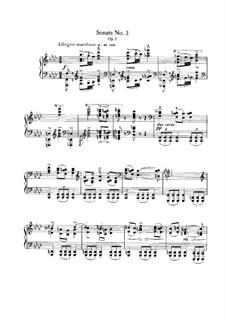 Sonate für Klavier Nr.3 in f-Moll, Op.5: Für einen Interpreten by Johannes Brahms