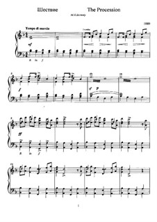The Procession: Für Klavier by Anatoli Ljadow
