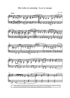 Piano Collection für Entertainer: Die Liebe ist einmalig by Peter Epp