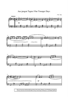 Piano Collection für Entertainer: Aus jungen Tagen by Peter Epp