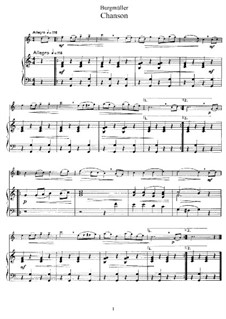 Lied für Flöte und Klavier: Partitur by Johann Friedrich Burgmüller