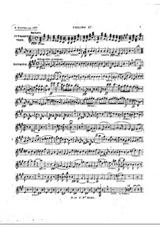 Rondino über Themen aus 'Le maçon' von Auber, Op.127: Violinstimme I by Carl Czerny