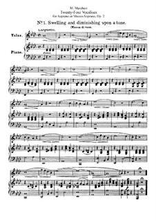 Vierundzwanzig Vokalisen für Sopran (oder Mezzosopran), Op.2: Vierundzwanzig Vokalisen für Sopran (oder Mezzosopran) by Mathilde Marchesi