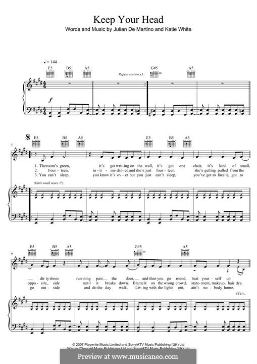 Keep Your Head (The Ting Tings): Keep Your Head (The Ting Tings) by Jules De Martino, Katie White