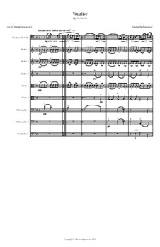 Vocalise, Op.34 No.14: Für Streichorchester by Sergei Rachmaninoff