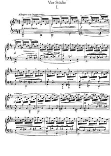 Vier Stücke, Op.1: Vollsammlung by Edvard Grieg