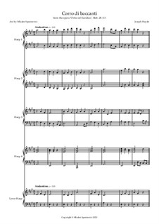 Corro di Baccanti (from Orfeo ed Euridice), Hob.28/13: Corro di Baccanti (from Orfeo ed Euridice) by Joseph Haydn