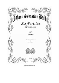 Sechs Partitas, BWV 825-830: Für Klavier by Johann Sebastian Bach