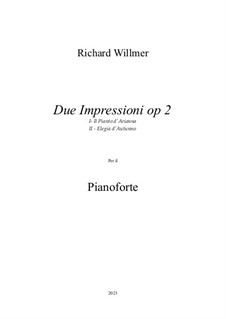 Due Impressioni: Il Pianto di Arianna - Elegia d'Autunno, Op.2: Due Impressioni: Il Pianto di Arianna - Elegia d'Autunno by Richard Willmer
