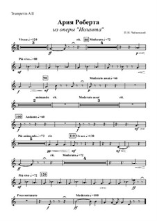 Iolanthe, TH 11 Op.69: Aria of Robert – trumpet II part by Pjotr Tschaikowski