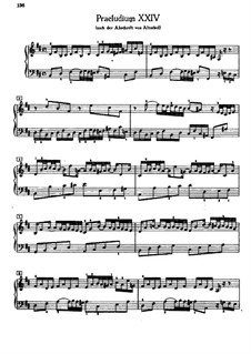 Präludium und Fuge Nr.24 in h-Moll, BWV 893: Für Klavier by Johann Sebastian Bach