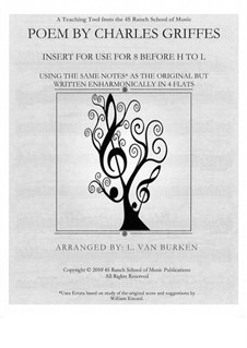 Insert for use for 8 before H to L: Insert for use for 8 before H to L by Charles Tomlinson Griffes