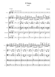 Les soirées musicales: No.4 - L'orgia (Arietta) by Gioacchino Rossini
