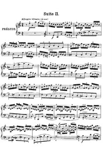Suite Nr.2 in a-Moll, BWV 807: Für Klavier by Johann Sebastian Bach