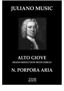 Polifemo: Alto Giove. Piano reduction with lyrics by Nicola Porpora