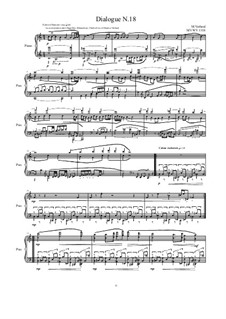 Dialogues for piano: Dialogue 18, MVWV 1318 by Maurice Verheul