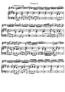 Sonate Nr.10: Version für Flöte und Klavier by Johann Mattheson