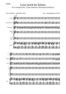 Leise rieselt der Schnee: Für Chor und Ensemble by Eduard Ebel
