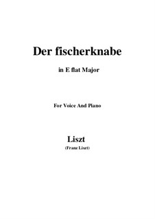 Drei Lieder aus 'Wilhelm Tell', S.292: No.1 Der fischerknabe (E flat Major) by Franz Liszt