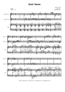 Teil II (Largo): Duet for Bb-trumpet by Antonín Dvořák