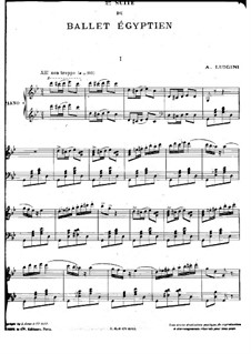 Ballet égyptien, Op.12: Suite Nr.2, für Klavier by Alexandre Luigini