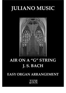 Arie: Version for easy organ by Johann Sebastian Bach