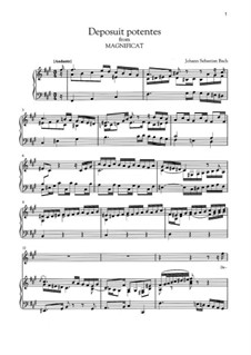 Magnificat in D-Dur, BWV 243: Deposuit potentes by Johann Sebastian Bach