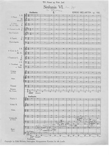 Sinfonie Nr.6, Op.100: Teil I by Erkki Melartin