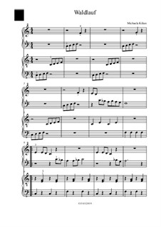 Waldlauf: For piano four hands by Michaela Kilian