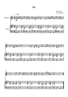 10 Easy Classical Pieces for Trumpet and Piano Vol.2: Air by Johann Sebastian Bach, Henry Purcell, Georges Bizet, Ludwig van Beethoven, Edvard Grieg, Alexander Porfiryevich Borodin, Pjotr Tschaikowski, Franz Xaver Gruber