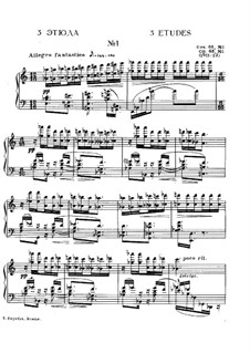 Drei Etüden, Op.65: Etüde Nr.1 by Alexander Skrjabin