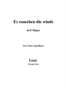 Es rauschen die Winde, S.294: E Major by Franz Liszt