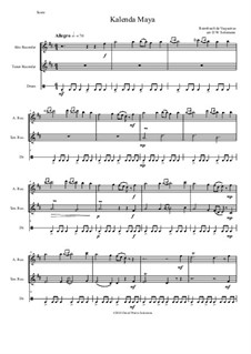 Kalenda Maya: For alto and tenor recorders and drum by Raimbaut de Vaqueiras