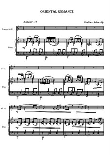 Oriental romance: For trumpet and piano by Vladimir Solonskiy