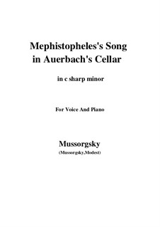 Lied des Mephistopheles in Auerbachs Keller (Lied vom Floh): C sharp minor by Modest Mussorgski