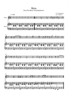 10 Easy Classical Pieces for Oboe and Piano Vol.2: Waltz (Sleeping Beauty) by Johann Sebastian Bach, Henry Purcell, Georges Bizet, Ludwig van Beethoven, Edvard Grieg, Alexander Porfiryevich Borodin, Pjotr Tschaikowski, Franz Xaver Gruber