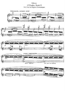Etüden, L.136: Heft II, Nr.7-12 by Claude Debussy