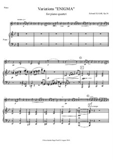 Vollständiger Satz: For strings and piano by Edward Elgar