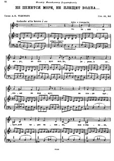 Am Meer, Op.46: No.2 Not a Sound from the Sea by Nikolai Rimsky-Korsakov