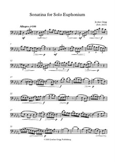 Sonatina for Solo Euphonium: Sonatina for Solo Euphonium by Jordan Grigg