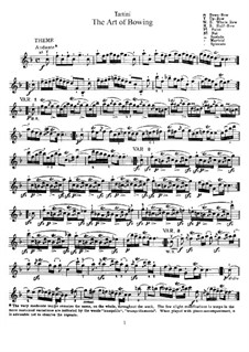 L'Arte dell'arco (Die Kunst der Bogenführung), B.F11: Für Gitarre by Giuseppe Tartini