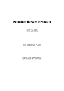 No.2 Du meines Herzens Krönelein: E Major by Richard Strauss