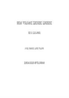 No.1 Ich trage meine Minne: A-Dur by Richard Strauss
