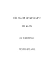 No.1 Ich trage meine Minne: F-Dur by Richard Strauss